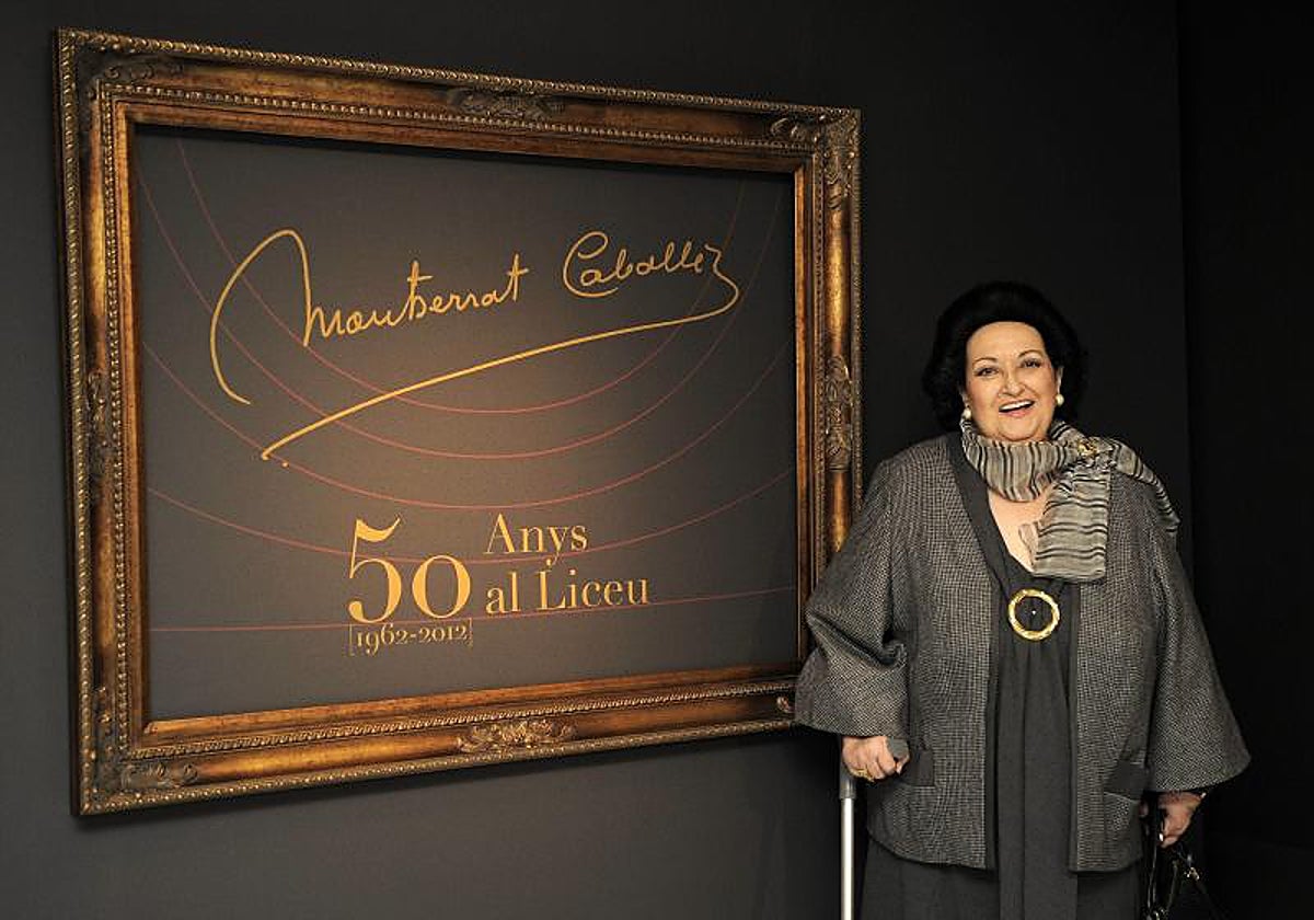 La soprano Montserrat Caballé, en una imagen de 2012