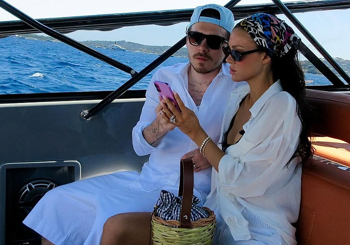 Brooklyn Beckham y Nicola Peltz, en una imagen de sus redes sociales.