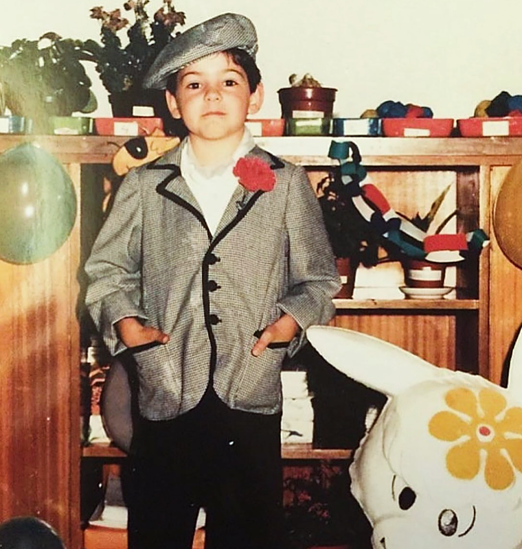 Miguel Ángel vestido de chulapo