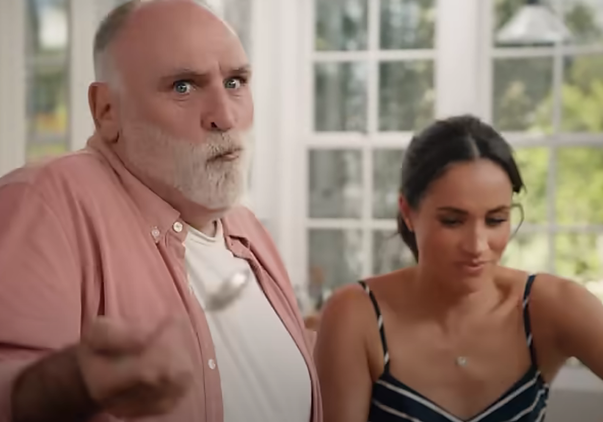 Chef José Andrés y Meghan Markle en el tráiler de la segunda temporada de 'Con amor, Meghan'