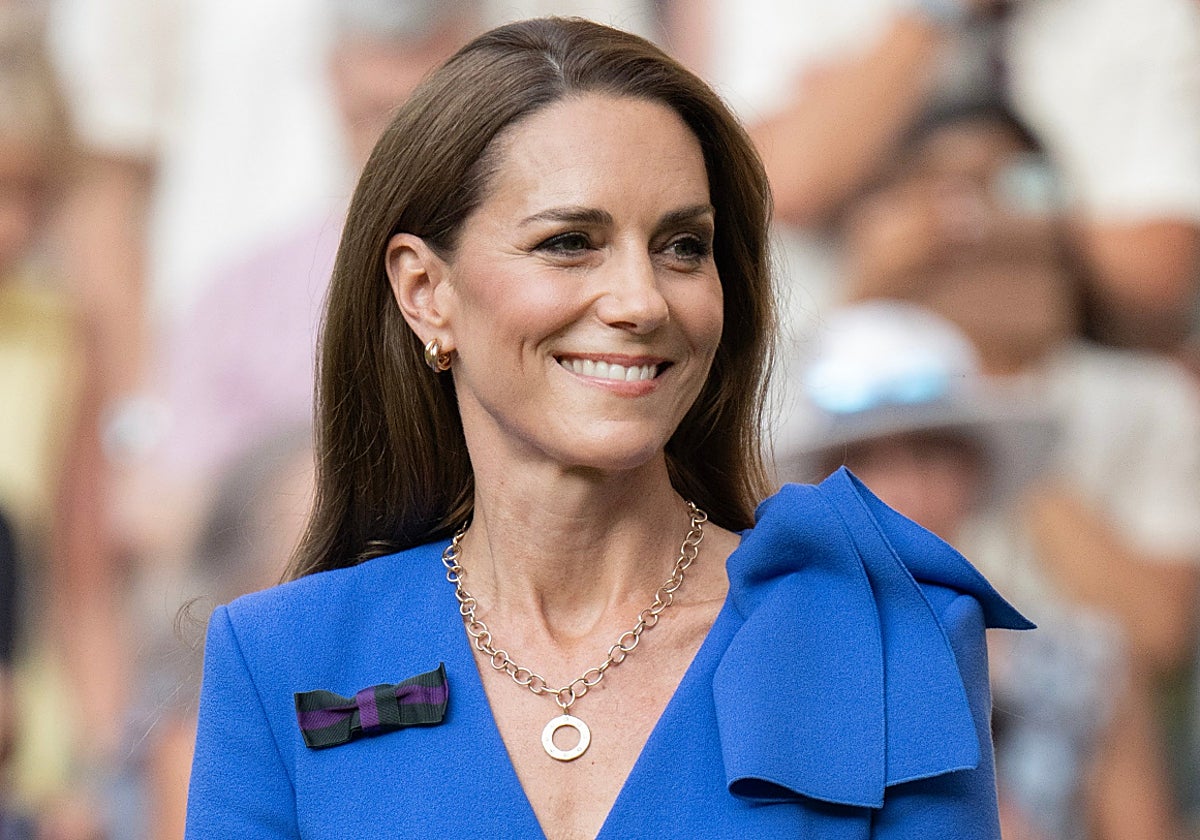 Kate Middleton, en la final del torneo de tenis de Wimbledon.