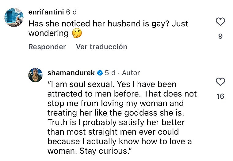 La respuesta del chamán Durek