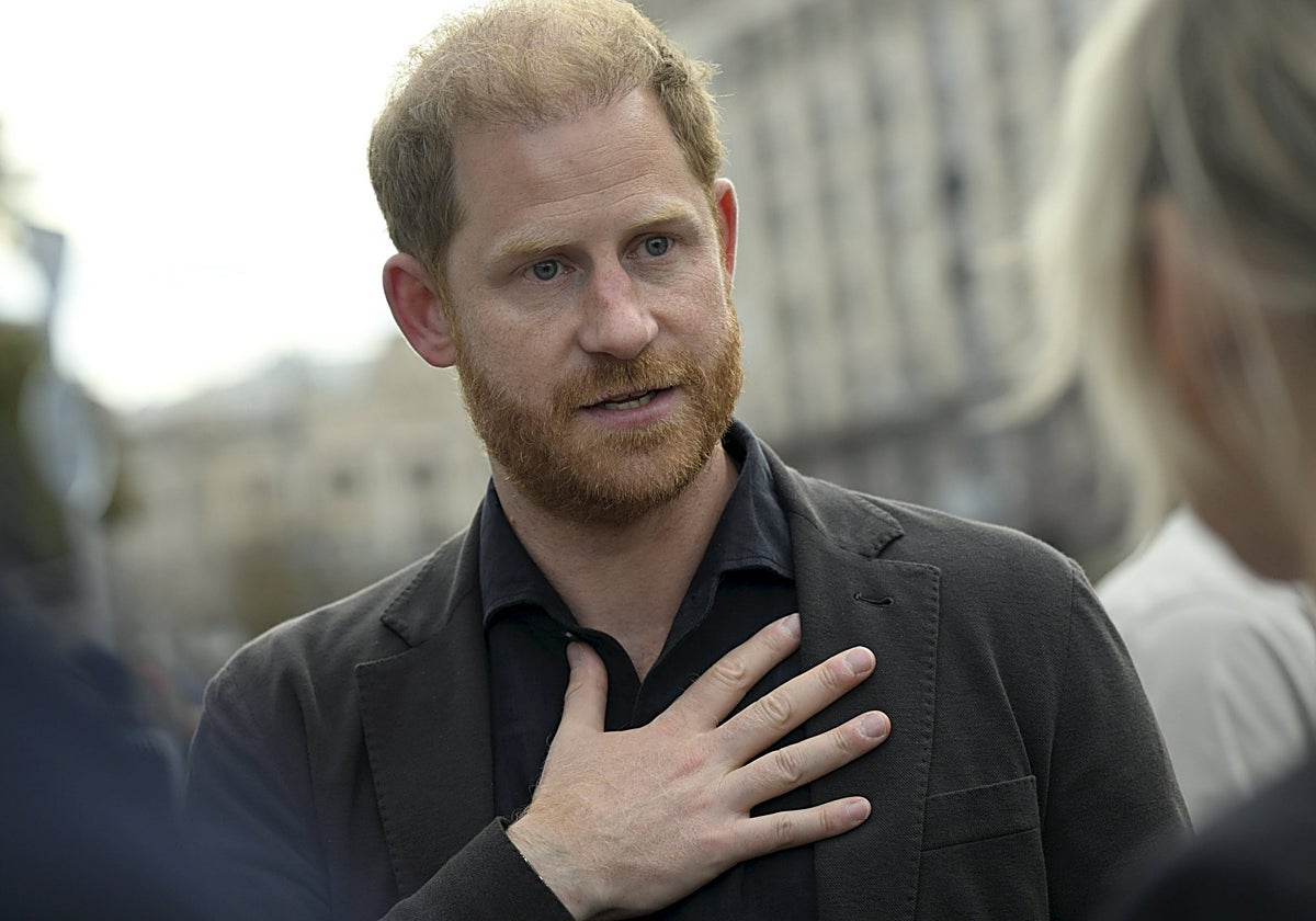 El Príncipe Harry, en su última visita al Reino Unido.