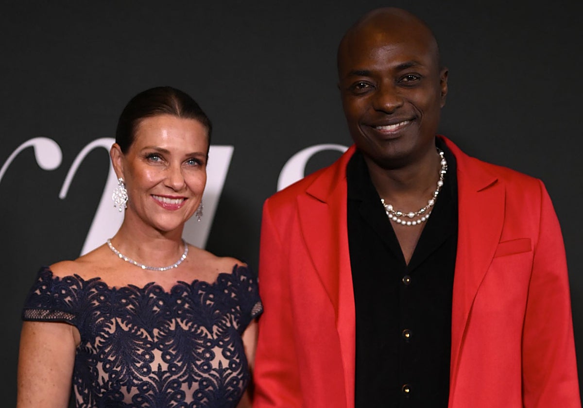 Marta Luisa de Noruega y el chamán Durek Verrett.