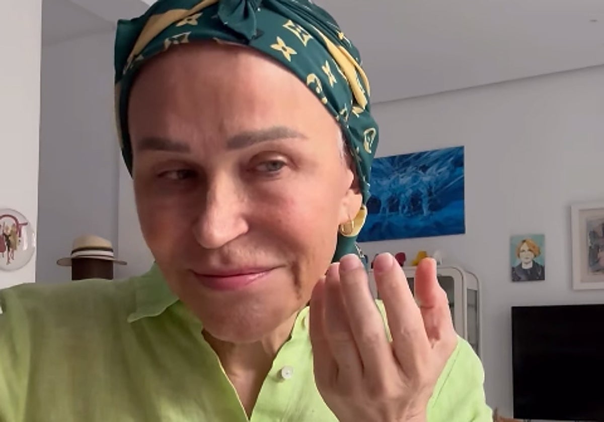 Antonia San Juan, en una imagen del vídeo que ha subido a su Instagram.