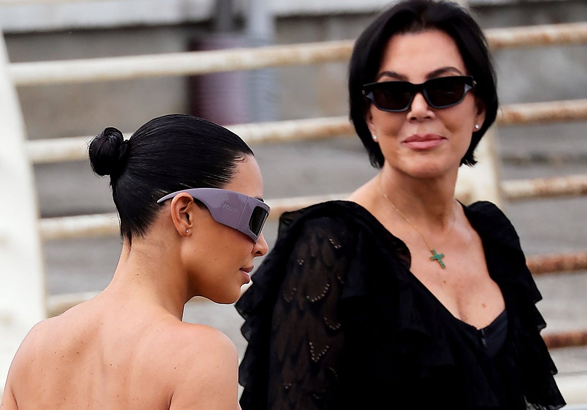 Kim Kardashian y Kris Jenner, en una imagen de este verano.