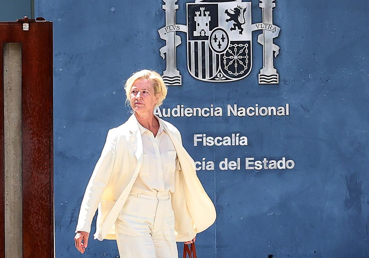 La actriz Ana Duato delante de la Audiencia Nacional en una imagen de archivo