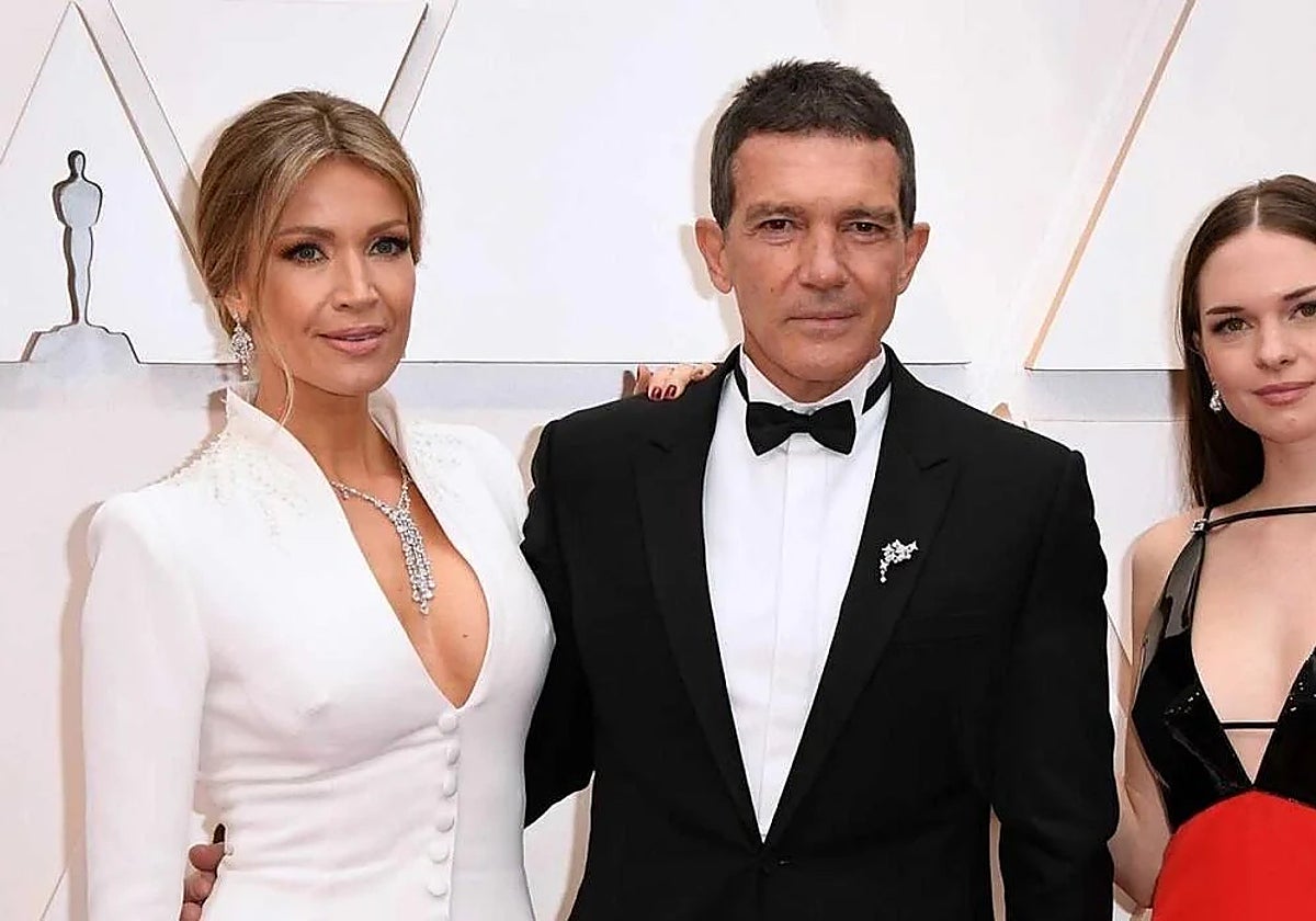 Nicole Kempel, Antonio Banderas y Stella del Carmen