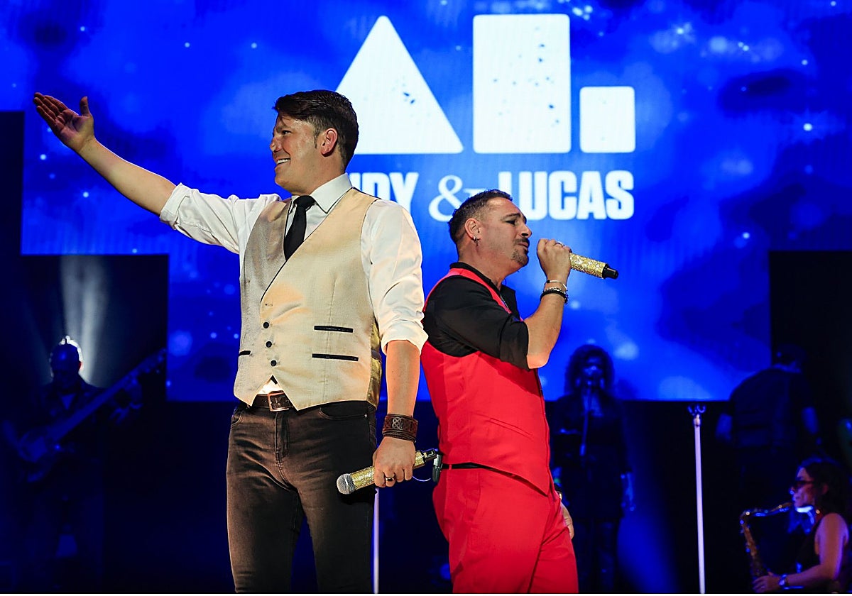 Andy y Lucas durante su último concierto