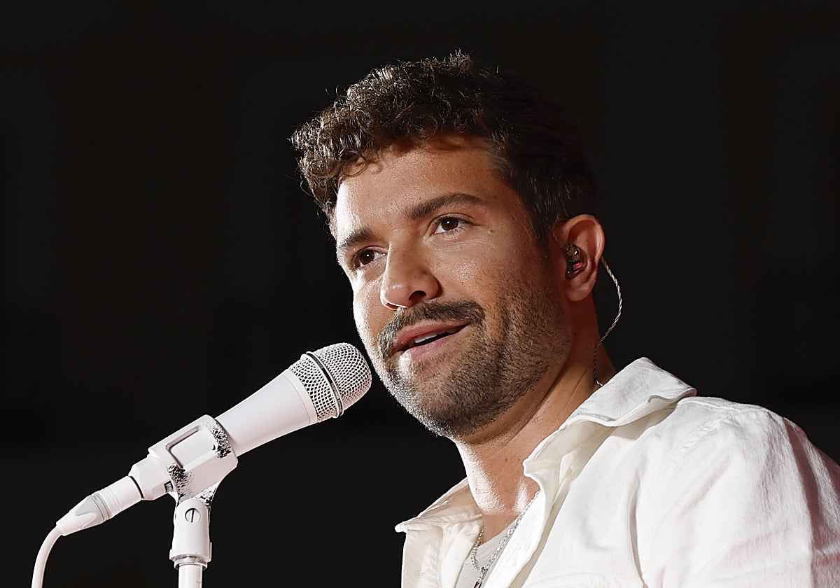 Pablo Alborán, en un concierto reciente.