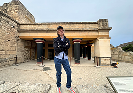 La escapada arqueológica de Mick Jagger a la isla de Creta