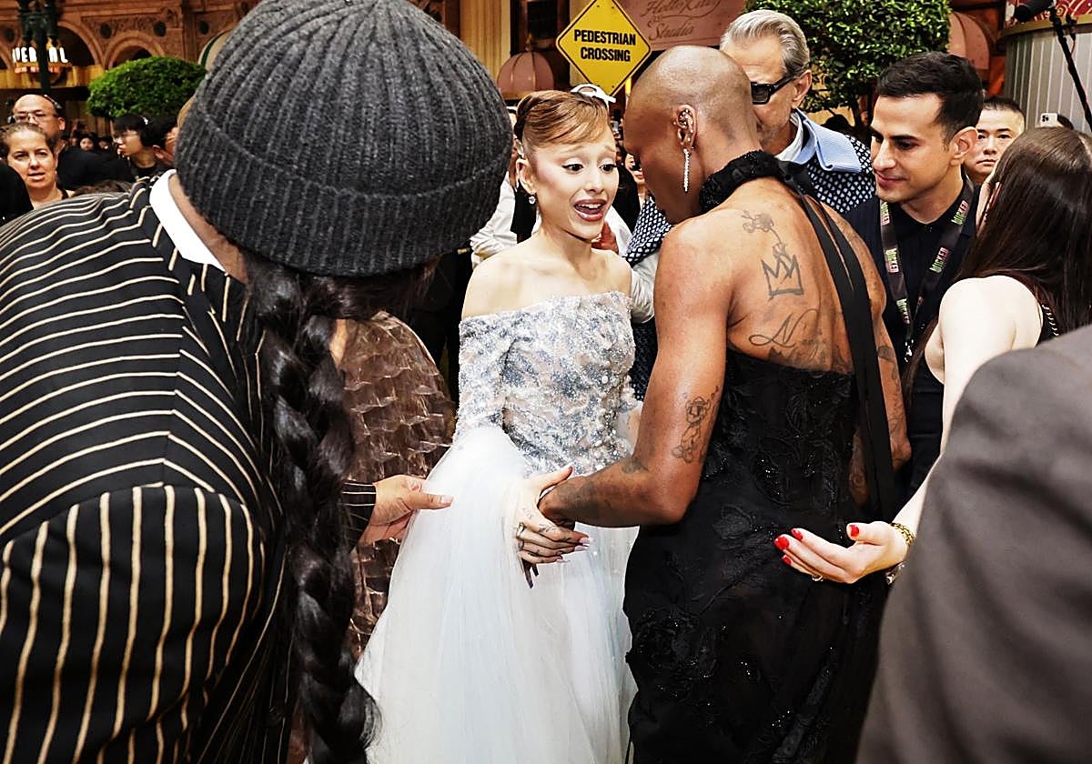 Ariana Grande y Cynthia Erivo durante la premier 'Wicked: For Good'