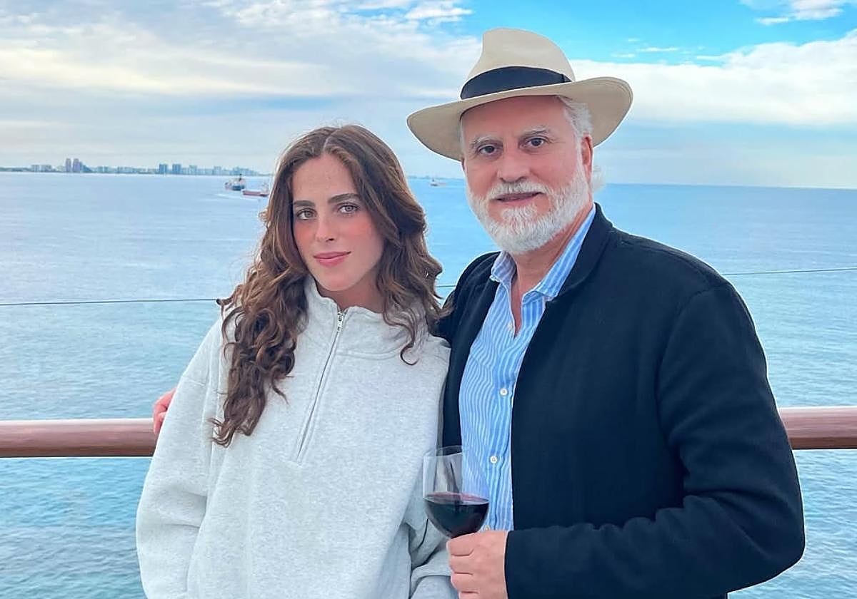 Fátima Bosch junto a su padre, Bernardo