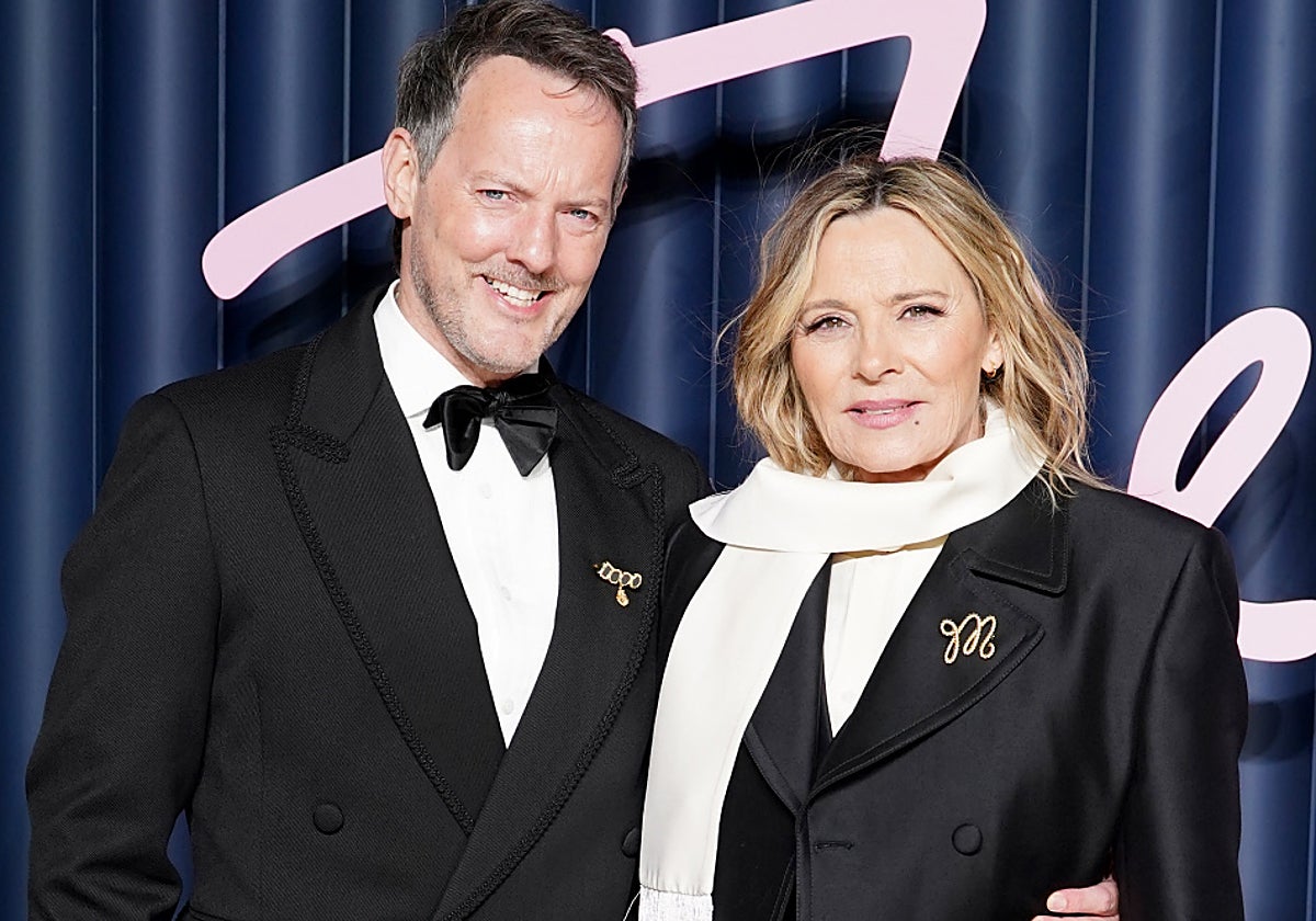 Kim Cattrall y Rhomas Russell, en su última aparición pública antes de casarse.