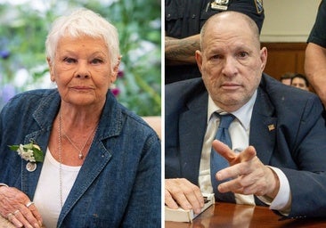 La actriz Judi Dench y el cineasta Harvey Weinstein
