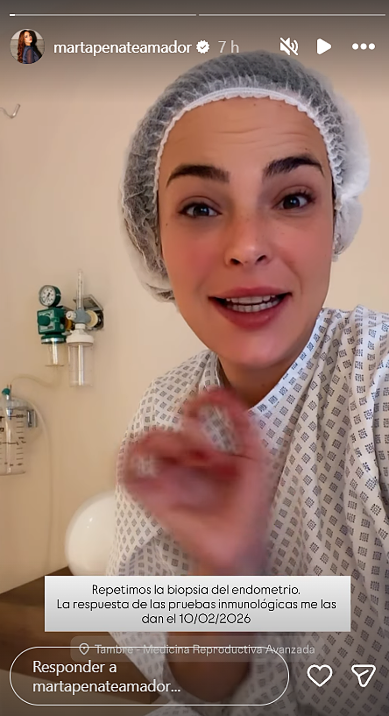 Marta Peñate pasa por quirófano en su lucha por ser madre: «Tengo fe en que va a salir bien»