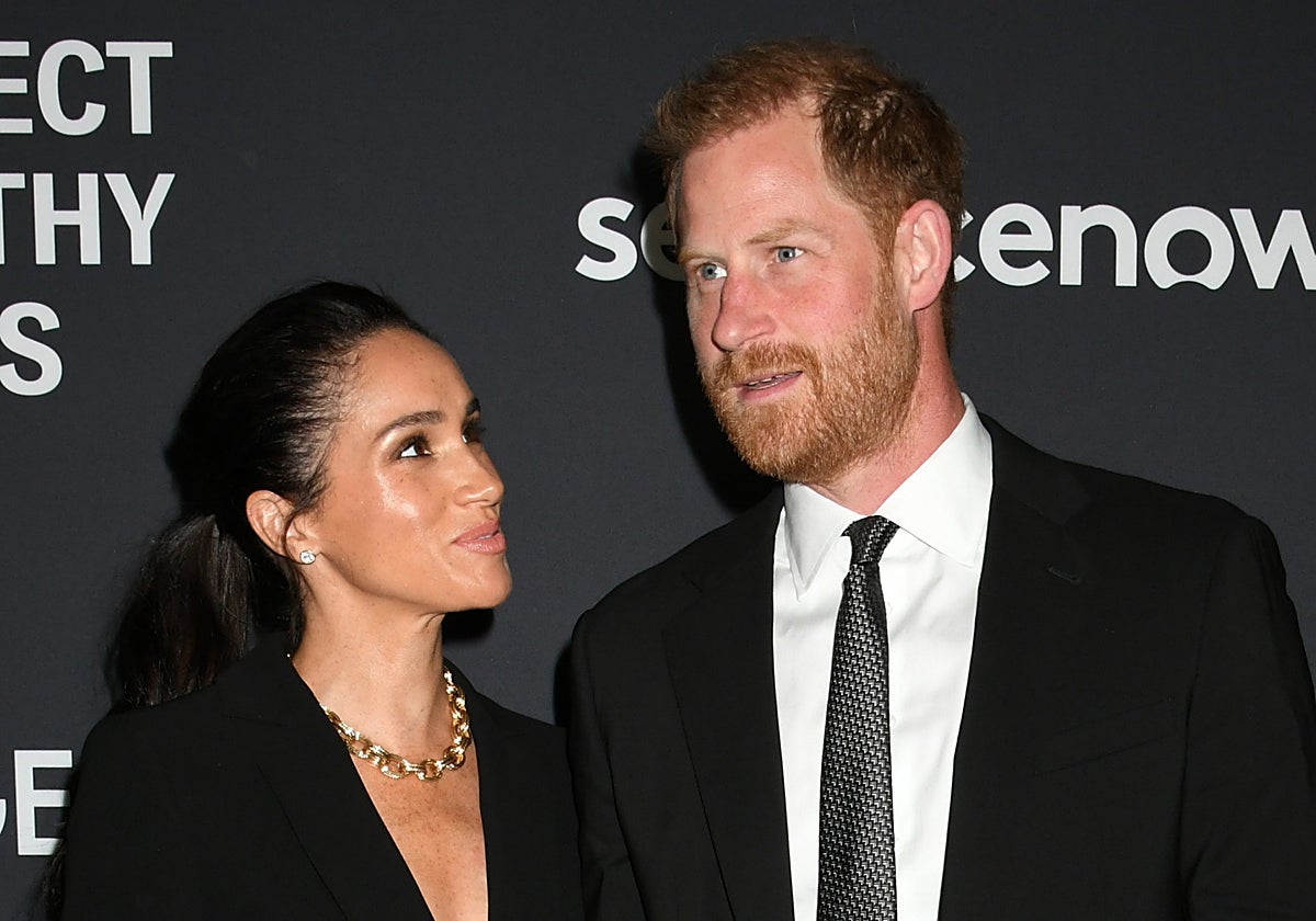 Meghan Markle y el príncipe Harry, en un evento reciente.