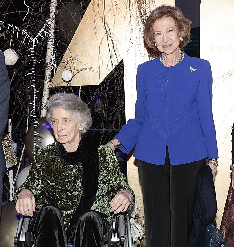 La Reina Sofía junto a su hermana, Irene de Grecia