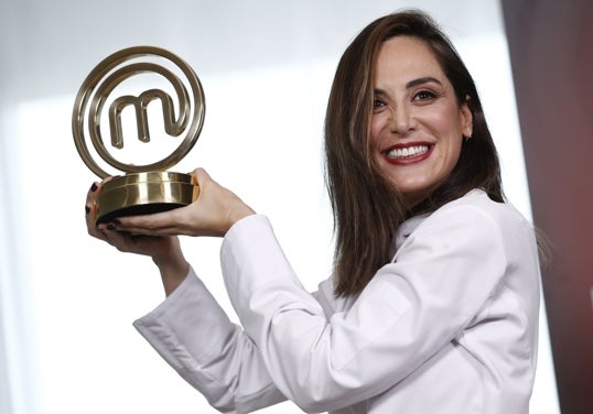 Tamara Falcó tras su victoria en 'Masterchef Celebrity'.