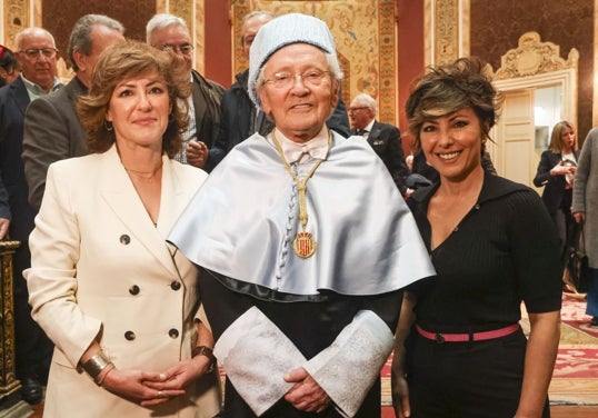 Ángela Rodrigo y Sonsoles Ónega están ilusionadas de acompañar a Fernando Ónega como Miembro de Honor de la Real Academia de Europa.