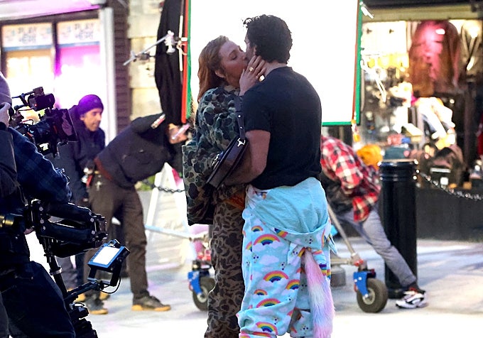 Blake Lively y Justin Baldoni durante el rodaje de Breaking the Circle.