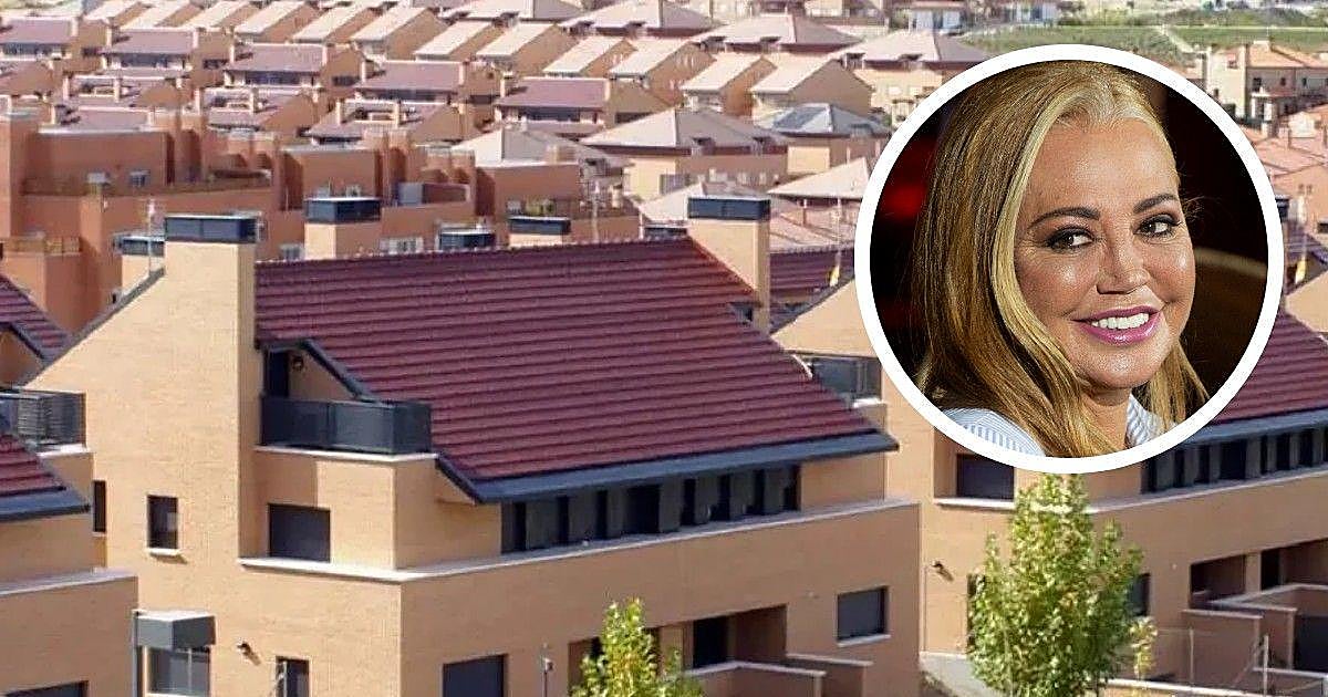 La lujosa casa de Belén Esteban a las afueras de Madrid: un chalet de 4 plantas con piscina y bodega