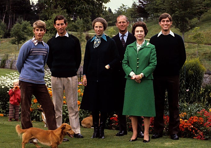 La reina Isabel y su familia, en una imagen de 1979.