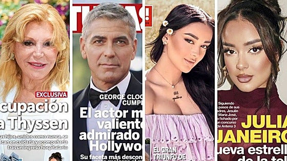 Revistas del corazón hoy: portada de ¡Hola!, Lecturas, Semana y Diez Minutos