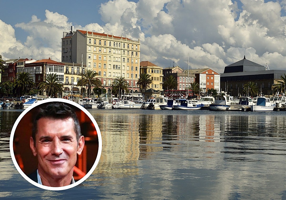 Jesús Vázquez y el Muelle de Ferrol.
