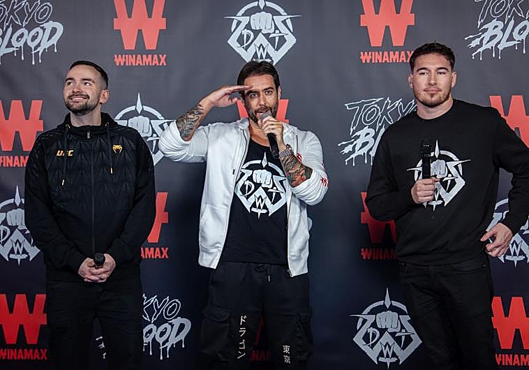 Imagen principal - Jordi Wild estará acompañado en el Dogfight por el Xokas, streamer y buen amigo, además de periodistas referentes como Gonzalo Campos, comentarista de UFC en Eurosport
