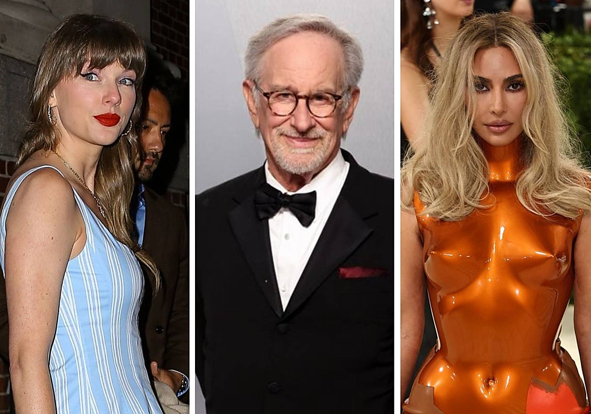 Taylor Swift, Steven Spielberg y Kim Kardashian.
