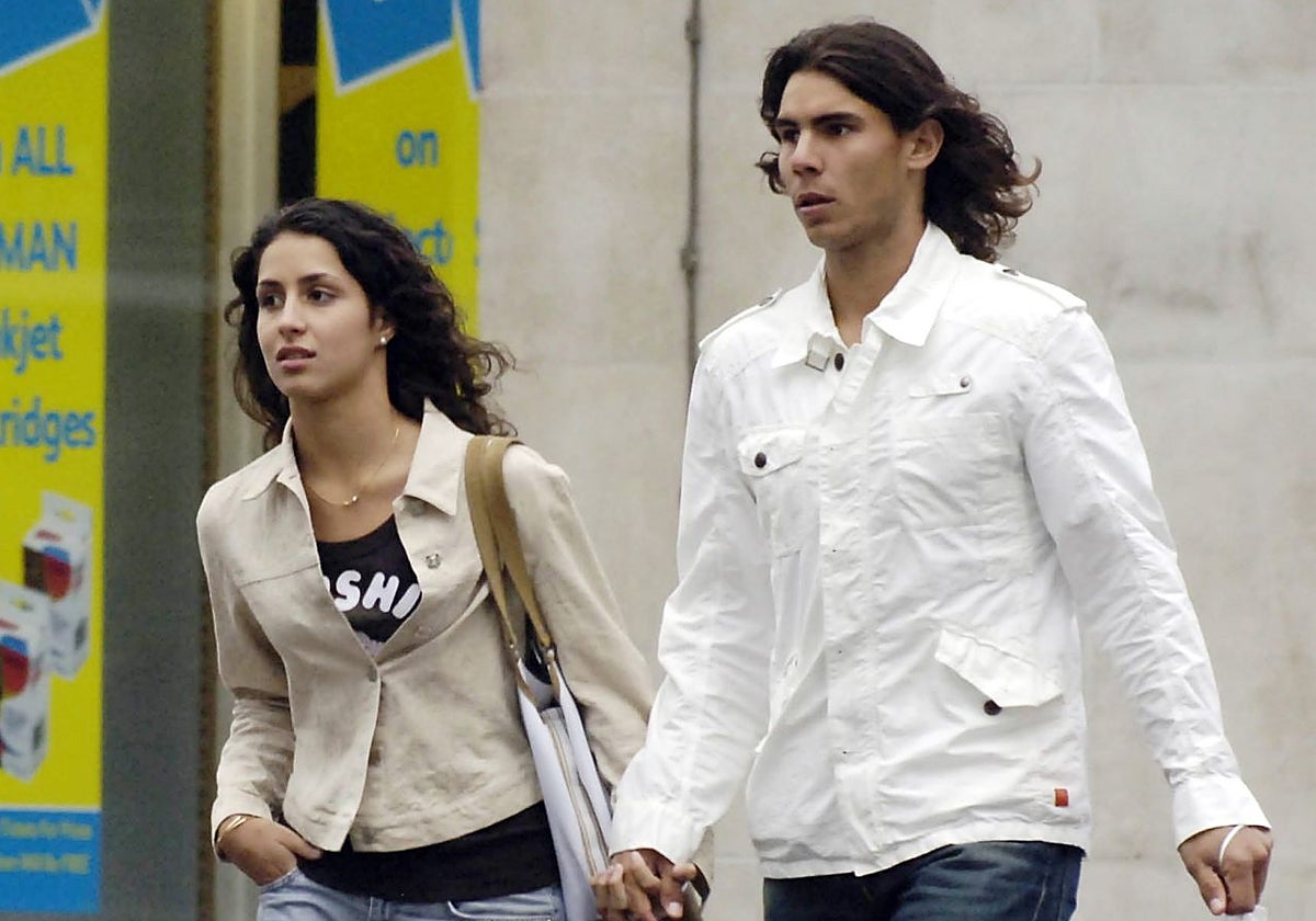 Mery Perelló y Rafa Nadal, durante sus primeros años de noviazgo.