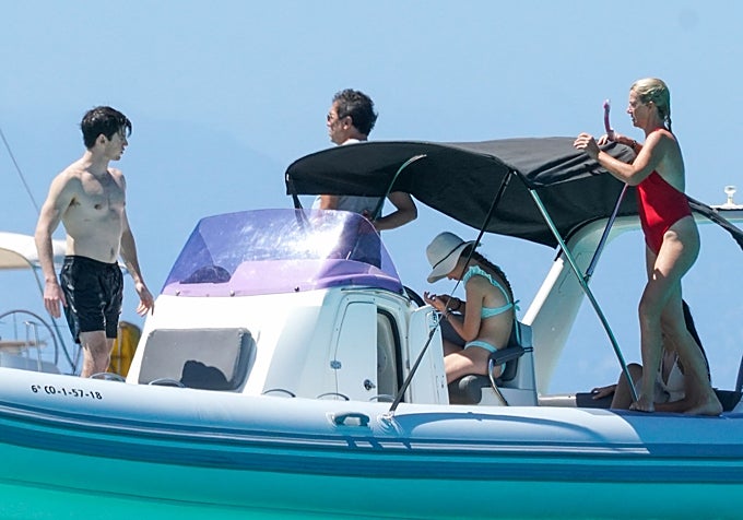 Ana Duato y su familia en Ibiza.