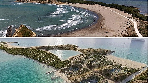 Antes y después del proyecto turístico de los Balcanes