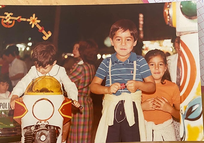 Fotografía de recuerdo de la infancia de Pablo Chiapella