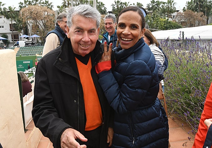 Manolo Santana y Claudia Rodriguez