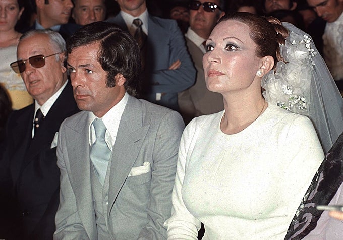 La boda de Rocío Jurado y Pedro Carrasco.
