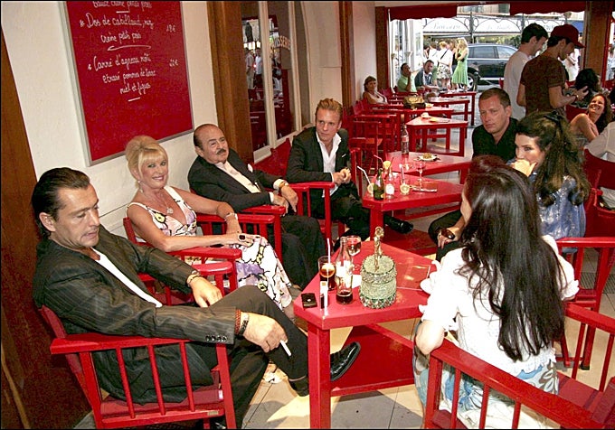 Ivana Trump, Adnan Khashoggi y Spahira.