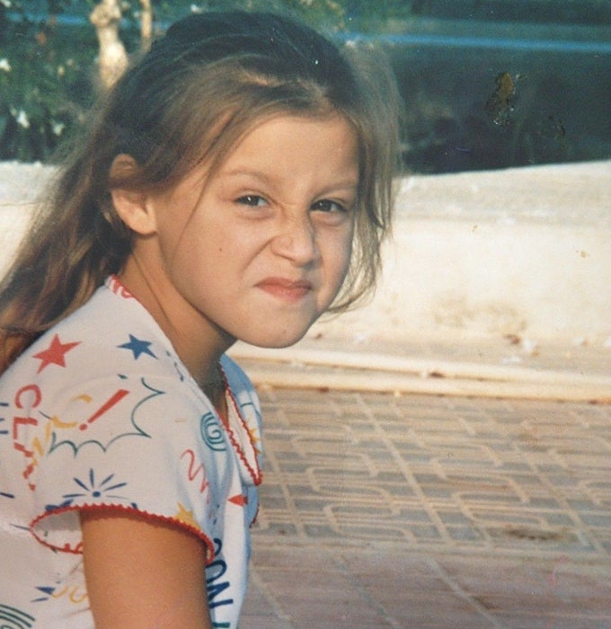 Verónica Romero, de niña.