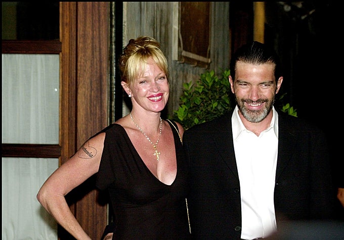 Antonio Banderas con Melanie Grifftih.