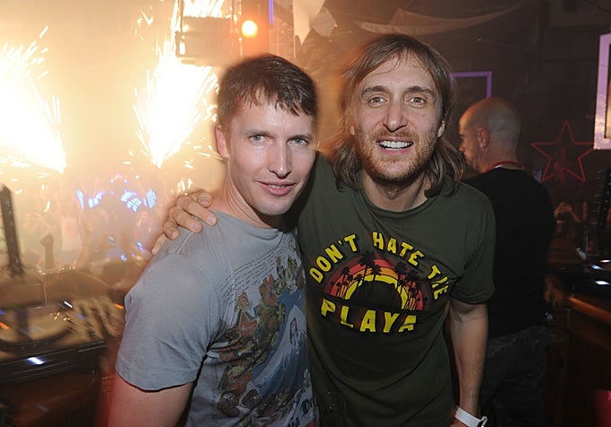 James Blunt y David Guetta en Pachá Ibiza.