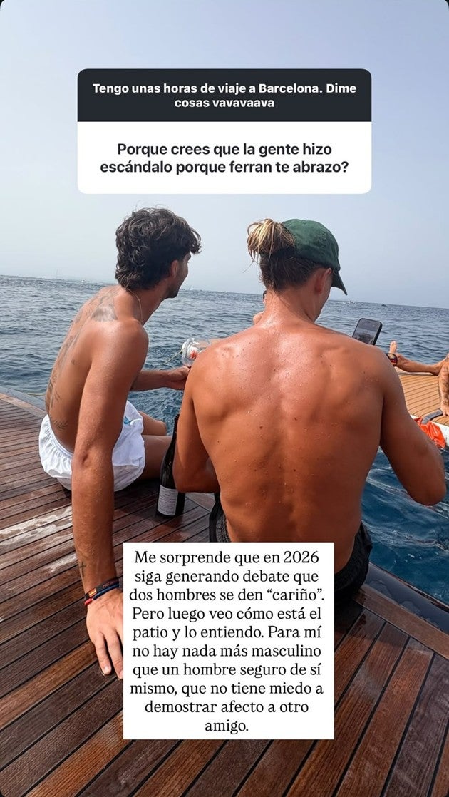 La respuesta de Llorente en Instagram.