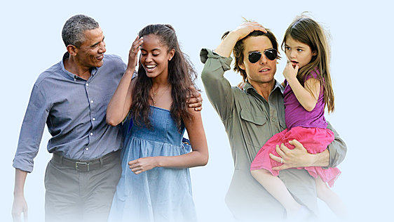De la hija de Brad Pitt a la de Obama: los hijos de famosos que decidieron borrar el apellido de su padre