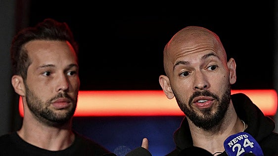 El influencer Andrew Tate, acusado de tráfico de menores y blanqueo de capitales en Rumanía