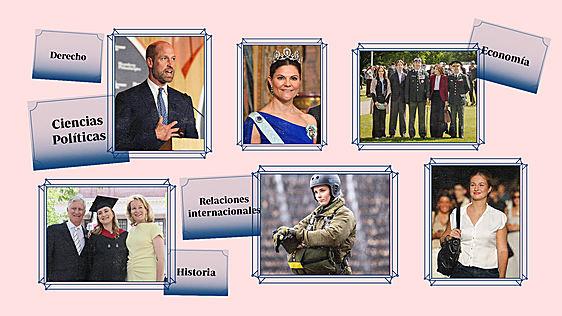 ¿Qué formación tienen los herederos de las monarquías europeas?