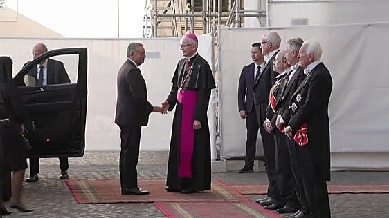Audiencia del papa al presidente de Portugal