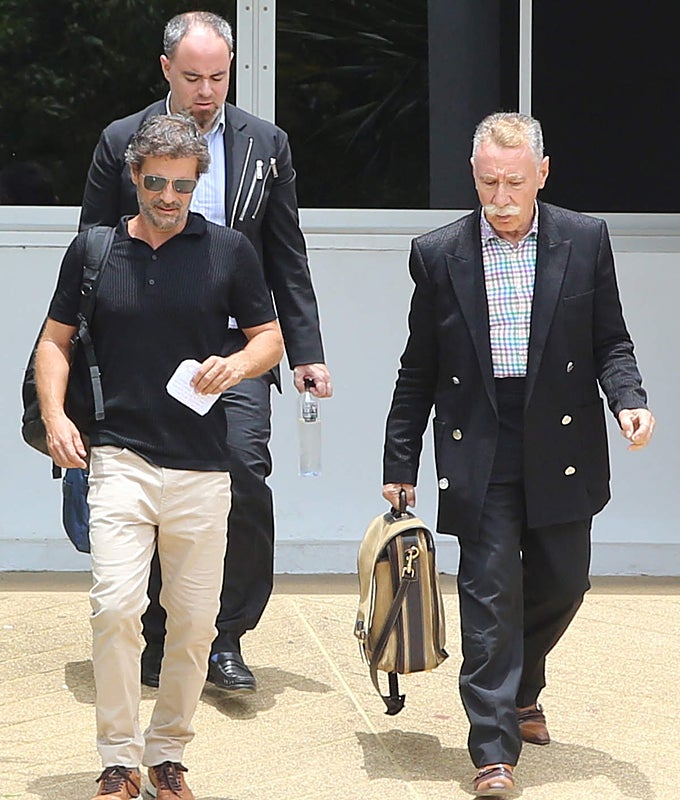 Rodolfo Sancho y el abogado Marcos García Montes