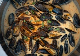 Los secretos de... «Los mejillones de bouchot con gazpachuelo de kimchi de Candado Golf»