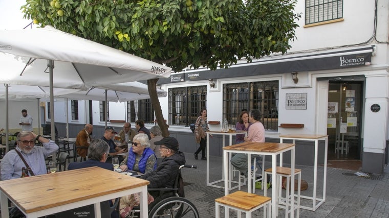 Terraza de El Pórtico de San Lorenzo