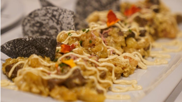 Revuelto de setas y foie